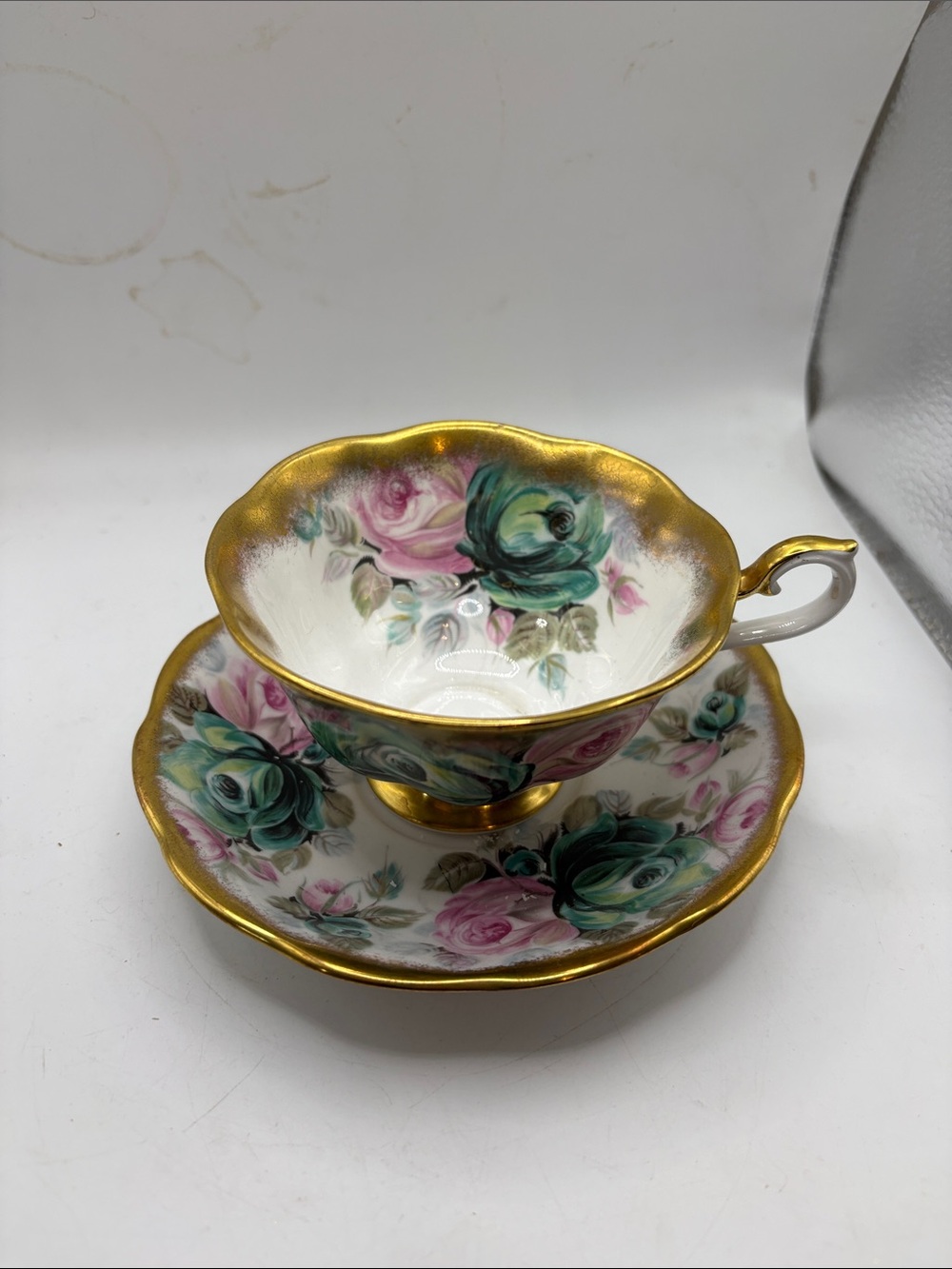 Royal Albert Summer Bounty Jade Teacup & Saucer